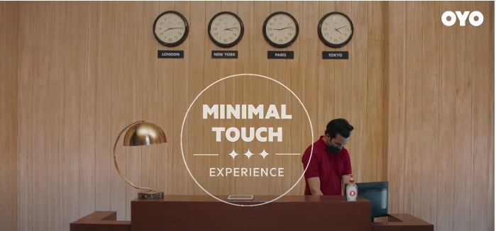 minimal touch experience - oyo