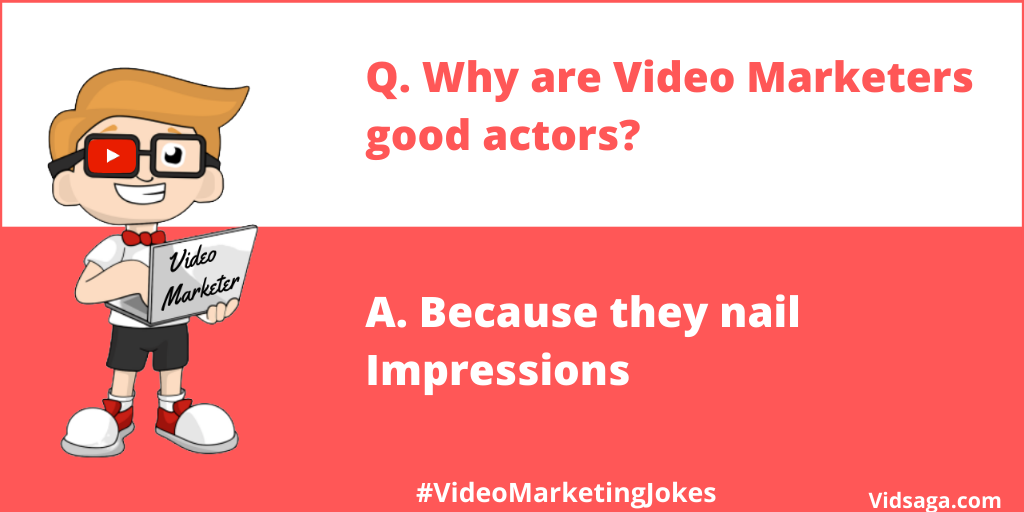 video marketing joke - video marketer good actors - nail impressions